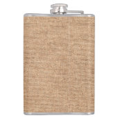 Faux Linen Custom Initialen Heupfles (Achterkant)