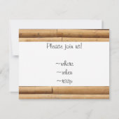 Faux Log Cabin Siding Achtergrond Kaart (Achterkant)