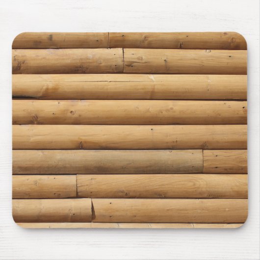 Faux Log Cabin Siding Achtergrond Muismat (Voorkant)