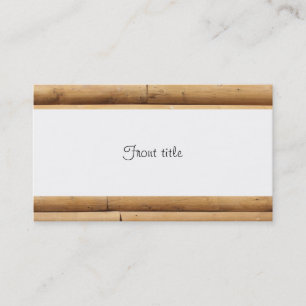 Faux Log Cabin Siding Achtergrond Visitekaartje