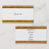 Faux Log Cabin Siding Achtergrond Visitekaartje (Voorkant / Achterkant)