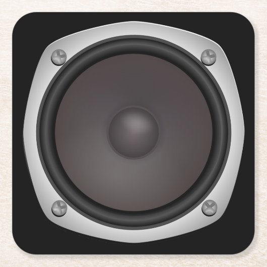 Faux Loudspeaker Kartonnen Onderzetters (Voorkant)