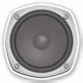 Faux Loudspeaker Sticker (Voorkant)