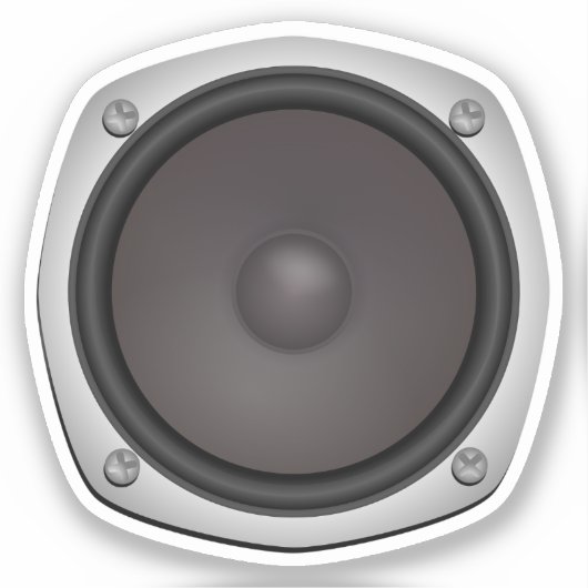 Faux Loudspeaker Sticker (Voorkant)