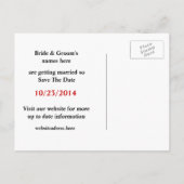 Faux Love Lotto Save the Date Post Kaart (Achterkant)