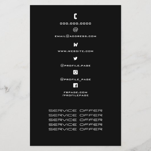 Faux-luidspreker Flyer (Achterkant)