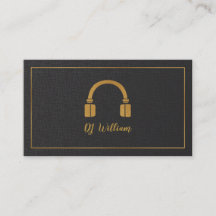 Faux Luxury Gold Headphone DJ