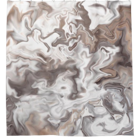 Faux Marble Abstract Douchegordijn (Voorkant)