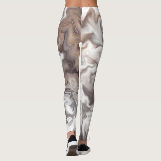 Faux Marble Abstract Leggings (Achterkant)