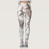 Faux Marble Abstract Leggings (Voorkant)
