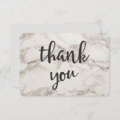 Faux Marble Alabaster Bedankt (Voorkant / Achterkant)