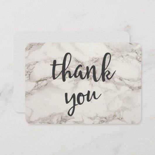 Faux Marble Alabaster Bedankt (Voorkant / Achterkant)