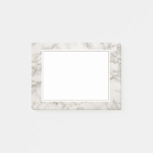 Faux Marble Alabaster Taupe Tan Modern Post-it® Notes