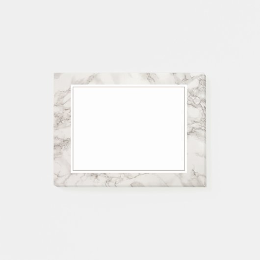 Faux Marble Alabaster Taupe Tan Modern Post-it® Notes (Voorkant)