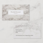 Faux Marble Alabaster Taupe Tan Modern Visitekaartje (Voorkant / Achterkant)