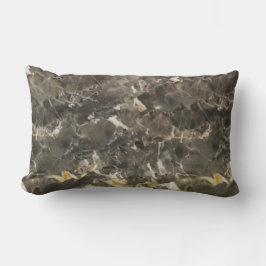 Faux Marble Black Grey Beige Kussen