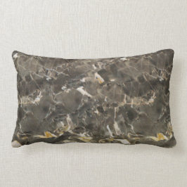 Faux Marble Black Grey Beige Kussen