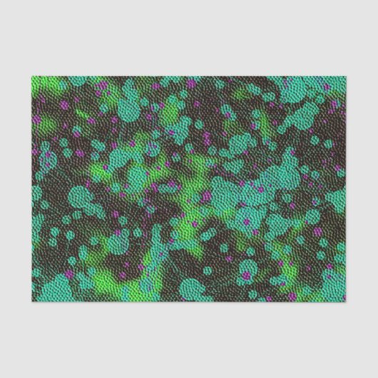 Faux Marble Blob Tissue Paper 1 Dark Multi Tissuepapier (Voorkant)