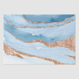 Faux Marble Blue Gold Wrapping, ontkoppeling, Craf Tissuepapier