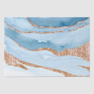 Faux Marble Blue Gold Wrapping, ontkoppeling, Craf Tissuepapier