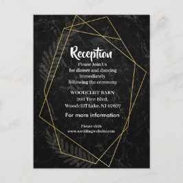 Faux Marble Geometric Aankondigingskaart