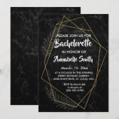 Faux Marble Geometric bachelor Kaart (Voorkant / Achterkant)