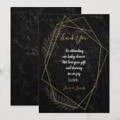 Faux Marble Geometric dank u Kaart (Voorkant / Achterkant)