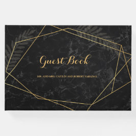 Faux Marble Geometric Gastenboek