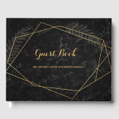 Faux Marble Geometric Gastenboek (Voorkant)