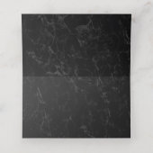 Faux Marble Geometric Place Card Plaatskaartje (Binnenkant ongevouwen)