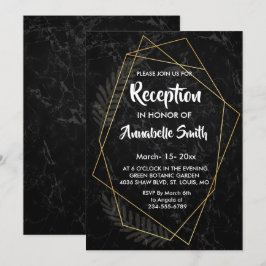 Faux Marble Geometric Reception Kaart