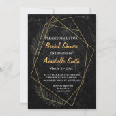 Faux Marble Geometric Vrijgezellenfeest Kaart (Voorkant)