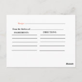 Faux Marble Geometric Vrijgezellenfeest Recipe Briefkaart (Achterkant)