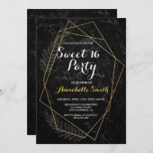 Faux Marble Geometric zoete 16 Kaart (Voorkant / Achterkant)