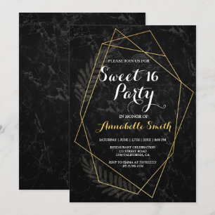 Faux Marble Geometric zoete 16 Kaart