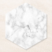 Faux Marble Kijk Hexagon Kartonnen Onderzetters (Voorkant)