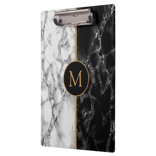 Faux Marble Klembord met aangepaste letter (Links)