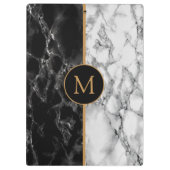 Faux Marble Klembord met aangepaste letter (Achterkant)