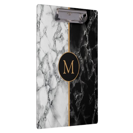 Faux Marble Klembord met aangepaste letter (Rechts)