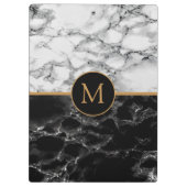 Faux Marble Klembord met aangepaste letter (Achterkant)