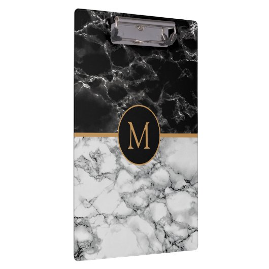 Faux Marble Klembord met aangepaste letter (Rechts)