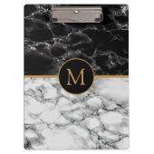 Faux Marble Klembord met aangepaste letter (Voorkant)
