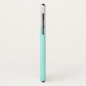 Faux Marble met Aqua Accent Modern gepersonaliseer Case-Mate iPhone Case (Achterkant/links)