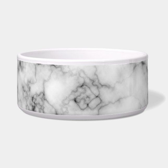 Faux Marble Pet Bowl Voerbakje (Voorkant)