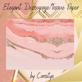 Faux Marble Roos Gold Wrapping, ontkoppeling, Craf Tissuepapier