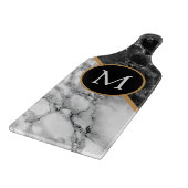 Faux Marble Snijplank met Aangepaste Letter (Hoek)