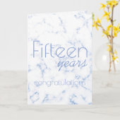 Faux marble UNIVERSAL werknemer jubileumkaart Kaart (Gele Bloem)