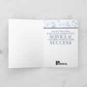 Faux marble UNIVERSAL werknemer jubileumkaart Kaart (Binnen)