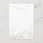Faux marmer en koper geometrische gastgegevens informatiekaartje (Achterkant)