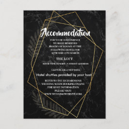 Faux marmer geometrische accommodatie aankondigingskaart